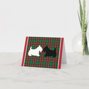 Tarjeta de Navidad del Terrier Escocés