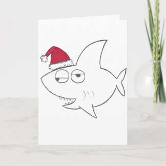 Tarjeta de Navidad del tiburón de Stinkeye
