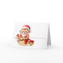 tarjeta de Navidad del tigre del lil 2010