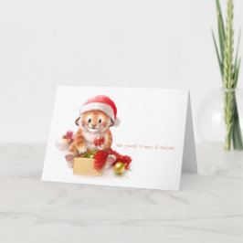 tarjeta de Navidad del tigre del lil 2010