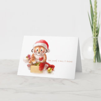 tarjeta de Navidad del tigre del lil 2010