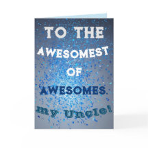 Tarjeta de Navidad del Tío Increíble