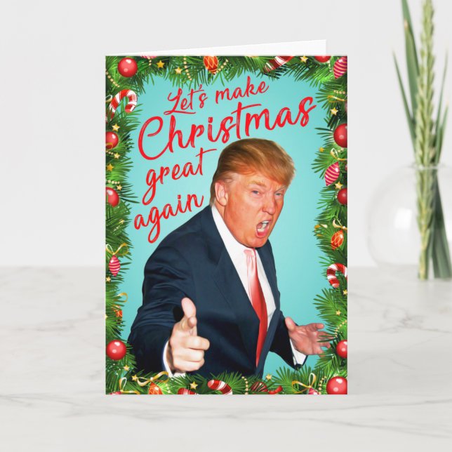 Tarjeta de Navidad del triunfo (Anverso)