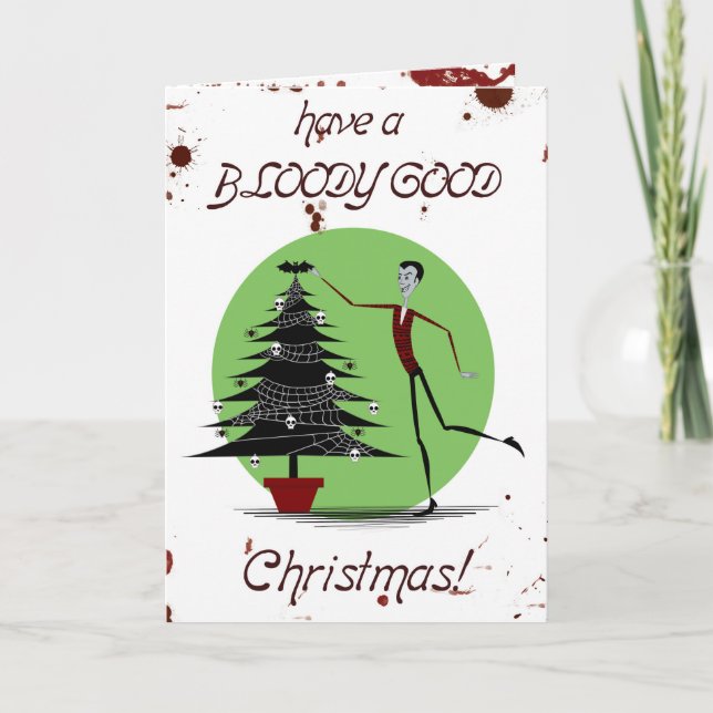 Tarjeta de Navidad del vampiro (Anverso)