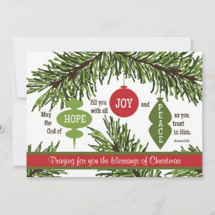 Tarjeta de Navidad del verso de la escritura del