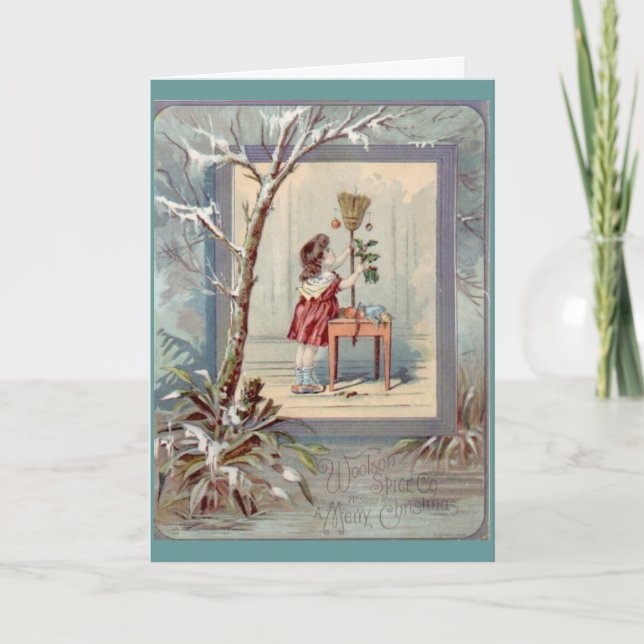 Tarjeta de Navidad del Victorian (Anverso)