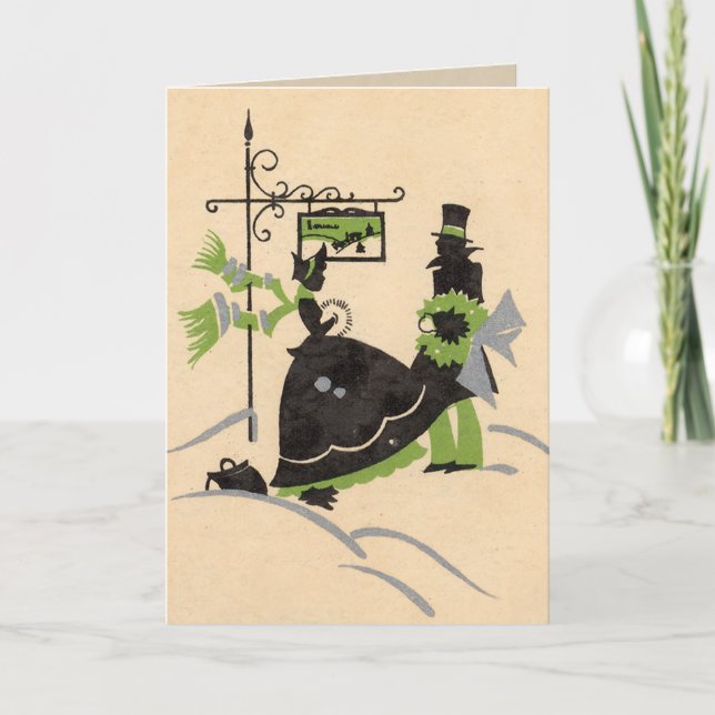 Tarjeta de Navidad del Victorian (Anverso)