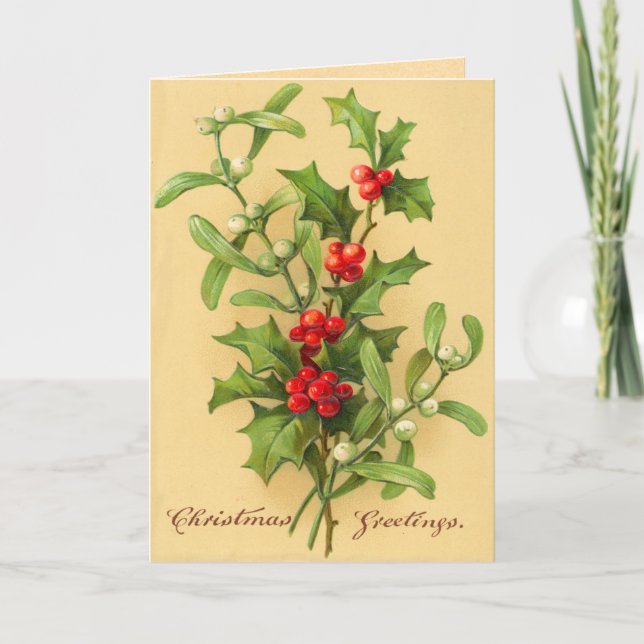 Tarjeta de Navidad del Victorian (Anverso)