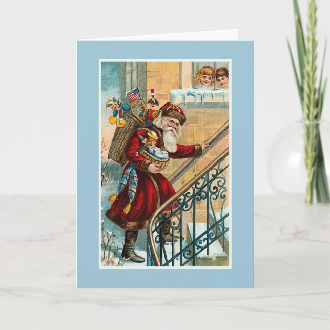 "Tarjeta de Navidad del vintage " (Anverso)