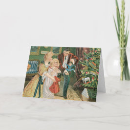 Tarjeta de Navidad del vintage