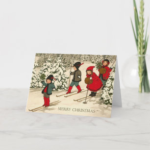 Tarjeta de Navidad del vintage