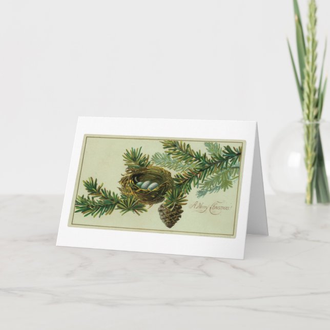 Tarjeta de Navidad del vintage #7 (Anverso)