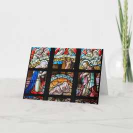 Tarjeta de Navidad del vitral