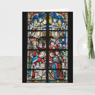 Tarjeta de Navidad del vitral
