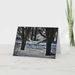 Tarjeta de Navidad "Descanso de Febrero"