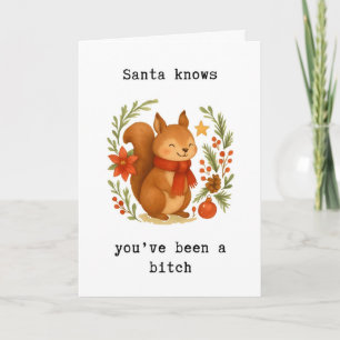 Tarjeta de Navidad descarada, Tarjeta de vacacione