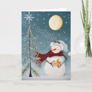 Tarjeta de Navidad - Desea Bajo una Estrella