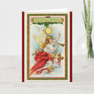 Tarjeta de Navidad Deseos de Ángeles