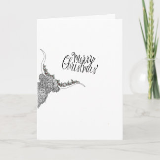 Tarjeta de Navidad dibujada a mano