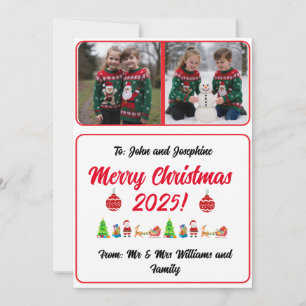 Tarjeta de Navidad digital personalizada fácil con
