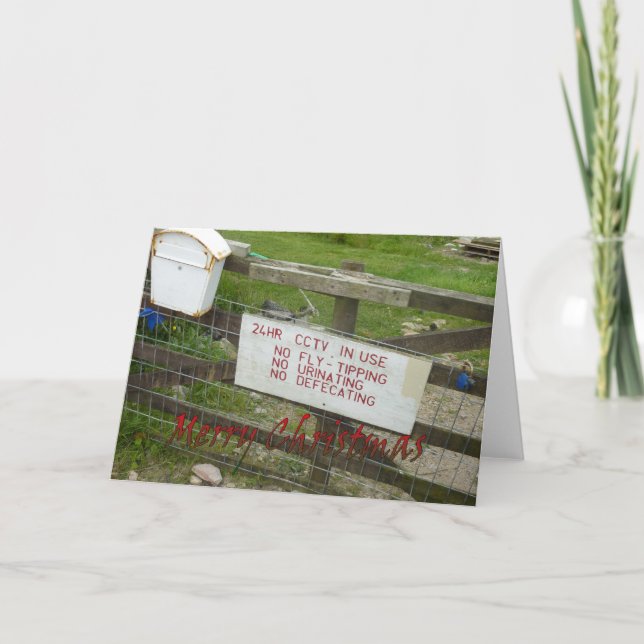 Tarjeta de Navidad divertida (Anverso)