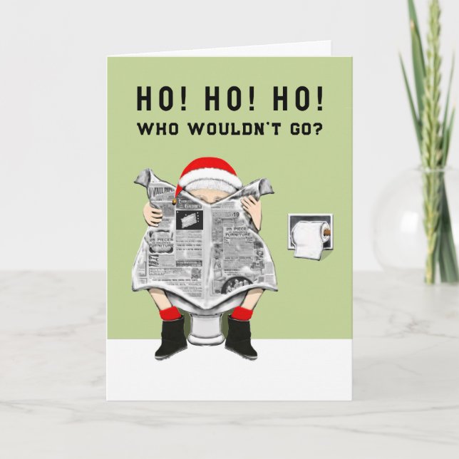 Tarjeta de Navidad divertida (Anverso)