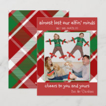 Tarjeta de Navidad divertida "Casi Perdemos la Cab