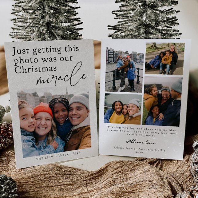 Tarjeta de Navidad divertida con foto de milagro n (Subido por el creador)