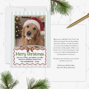 Tarjeta de Navidad divertida con humor de mascotas