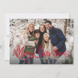 Tarjeta de Navidad divertida con texto simple en r