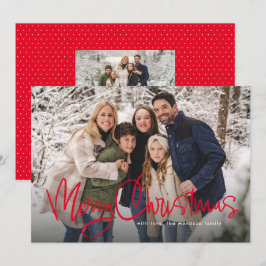 Tarjeta de Navidad divertida con texto simple en r