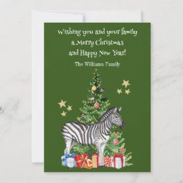 Tarjeta de Navidad divertida de árbol de Navidad d