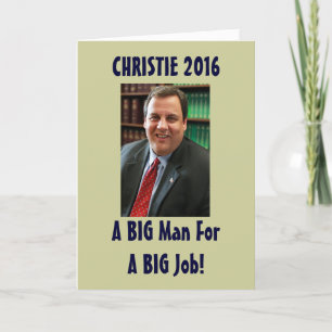Tarjeta de Navidad divertida de Chris Christie