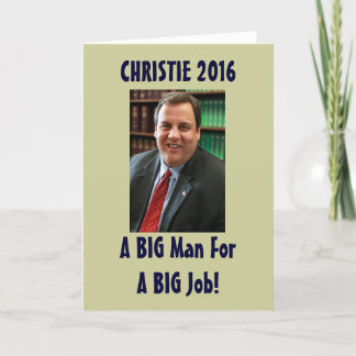 Tarjeta de Navidad divertida de Chris Christie