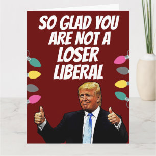 TARJETA DE NAVIDAD DIVERTIDA DE DONALD TRUMP