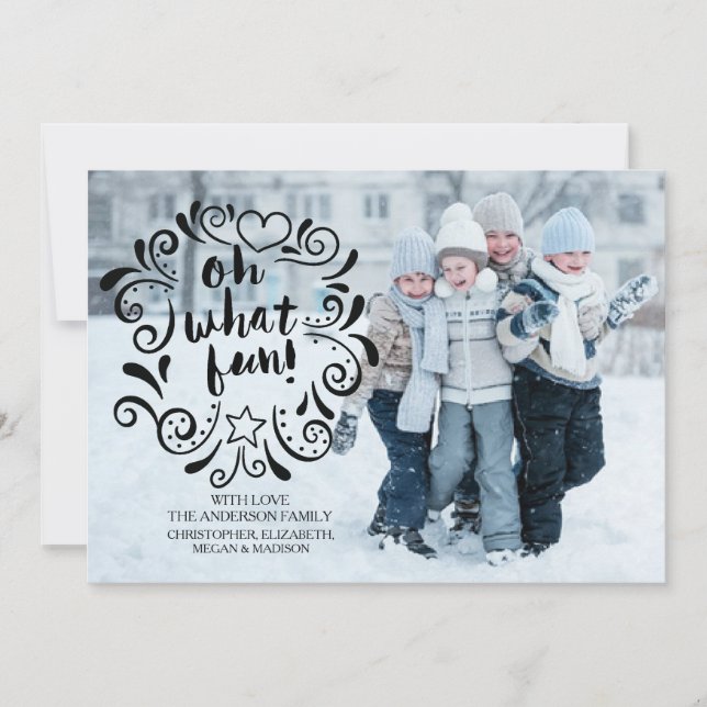Tarjeta de Navidad divertida de Feliz Navidad (Anverso)