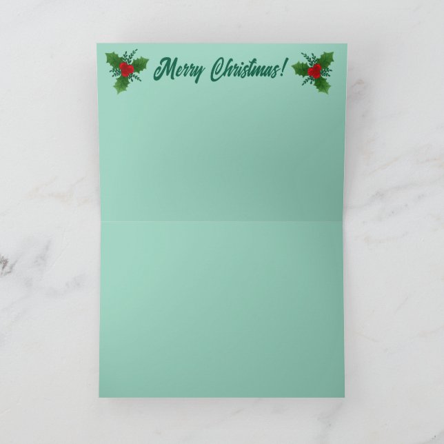 Tarjeta de Navidad divertida de oso polar (Interior)