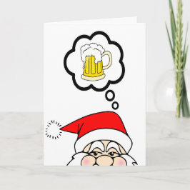 Tarjeta de Navidad divertida de Santa