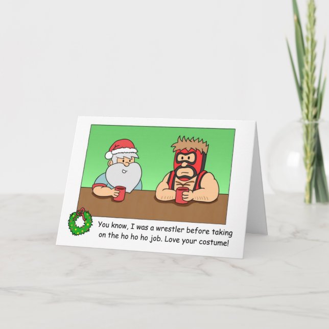 Tarjeta de Navidad divertida: Experiencia del (Anverso)