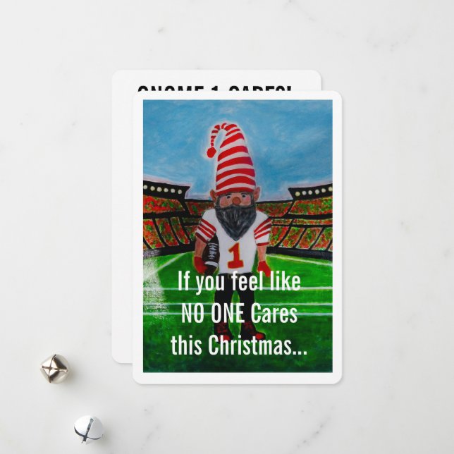 Tarjeta de Navidad Divertida GNOME 1 (Anverso/Reverso In Situ)