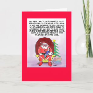 Tarjeta de Navidad divertida para los