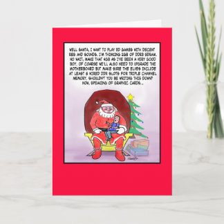 Tarjeta de Navidad divertida para los