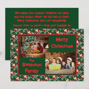 Tarjeta de Navidad divertida personalizada con sal