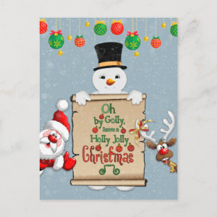 Tarjeta de Navidad divertida saludo postal de Navi