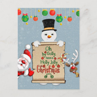 Tarjeta de Navidad divertida saludo postal de Navi