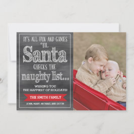 Tarjeta de navidad divertida, tarjeta de fotos de