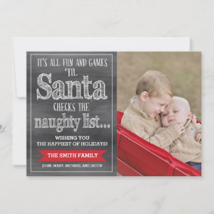 Tarjeta de navidad divertida, tarjeta de fotos de