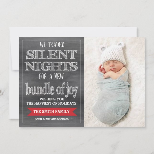 Tarjeta de navidad divertida, tarjeta de fotos de  (Anverso)