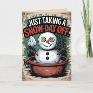 Tarjeta de Navidad divertida vintage EDITABLE