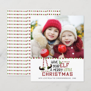Tarjeta de Navidad divertida y económica del duend